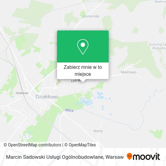 Mapa Marcin Sadowski Usługi Ogólnobudowlane