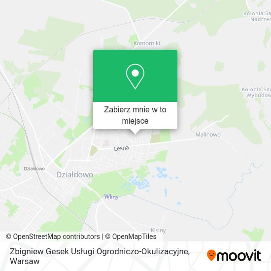 Mapa Zbigniew Gesek Usługi Ogrodniczo-Okulizacyjne