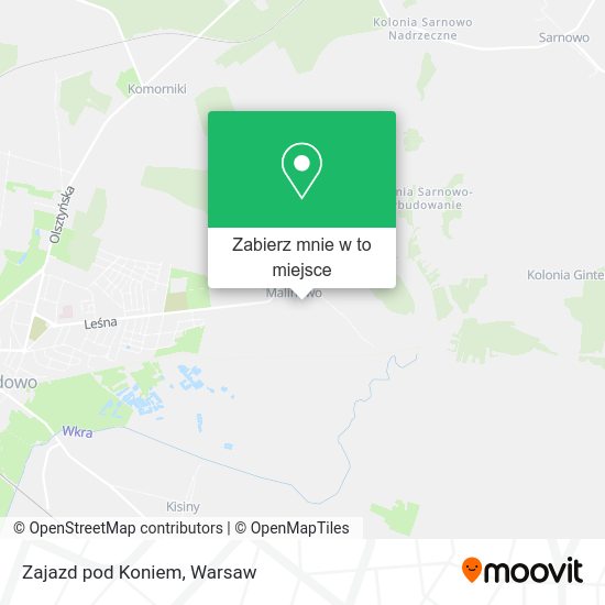 Mapa Zajazd pod Koniem