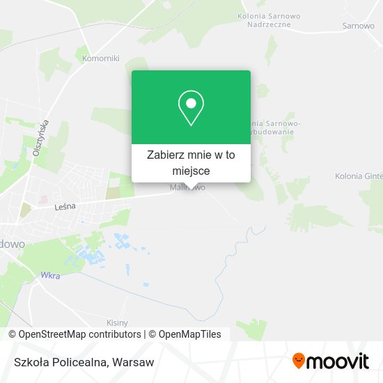 Mapa Szkoła Policealna