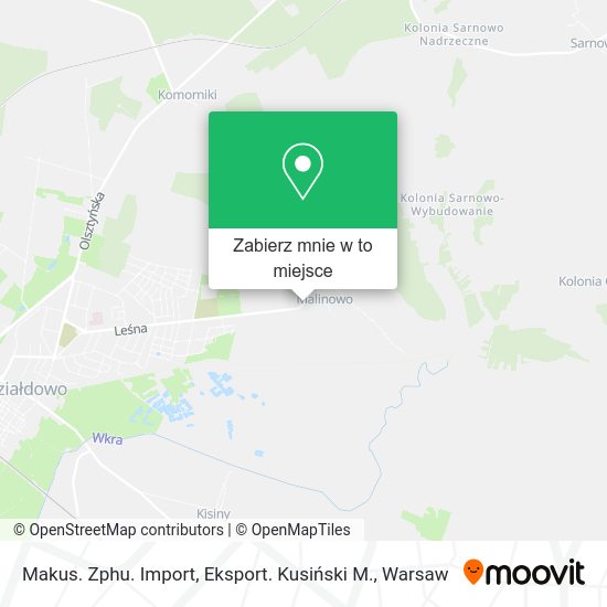 Mapa Makus. Zphu. Import, Eksport. Kusiński M.