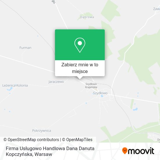 Mapa Firma Usługowo Handlowa Dana Danuta Kopczyńska