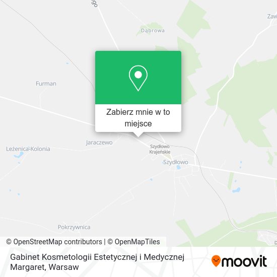 Mapa Gabinet Kosmetologii Estetycznej i Medycznej Margaret