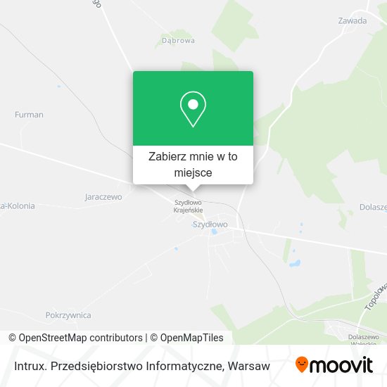 Mapa Intrux. Przedsiębiorstwo Informatyczne