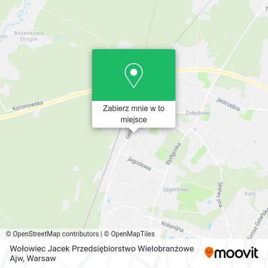 Mapa Wołowiec Jacek Przedsiębiorstwo Wielobranżowe Ajw