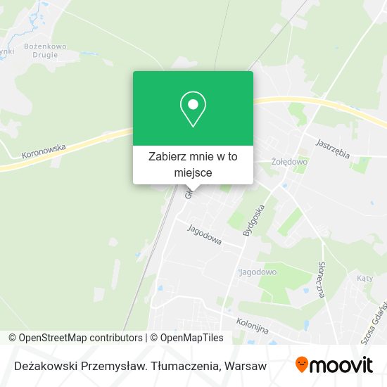 Mapa Deżakowski Przemysław. Tłumaczenia