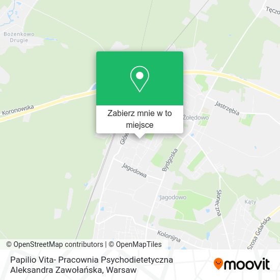 Mapa Papilio Vita- Pracownia Psychodietetyczna Aleksandra Zawołańska