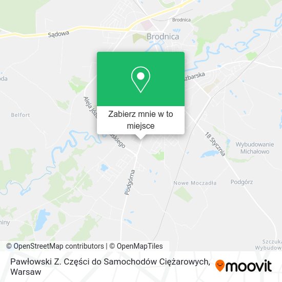 Mapa Pawłowski Z. Części do Samochodów Ciężarowych