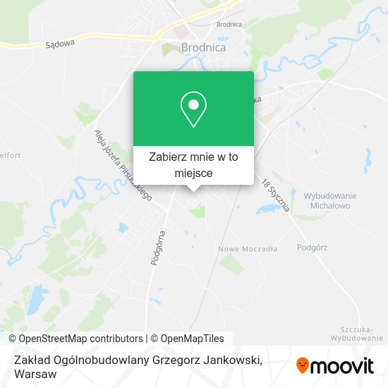 Mapa Zakład Ogólnobudowlany Grzegorz Jankowski