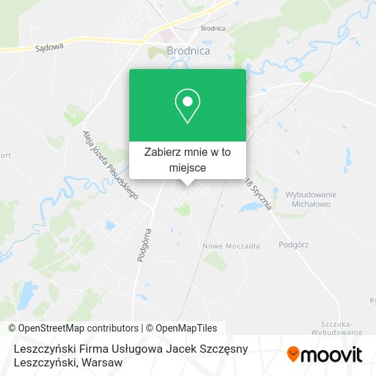 Mapa Leszczyński Firma Usługowa Jacek Szczęsny Leszczyński