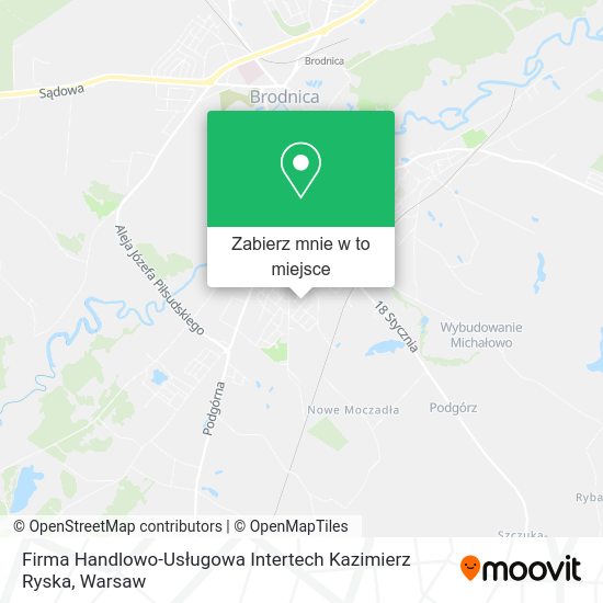 Mapa Firma Handlowo-Usługowa Intertech Kazimierz Ryska