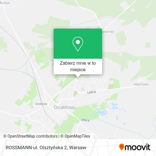 Mapa ROSSMANN-ul. Olsztyńska 2