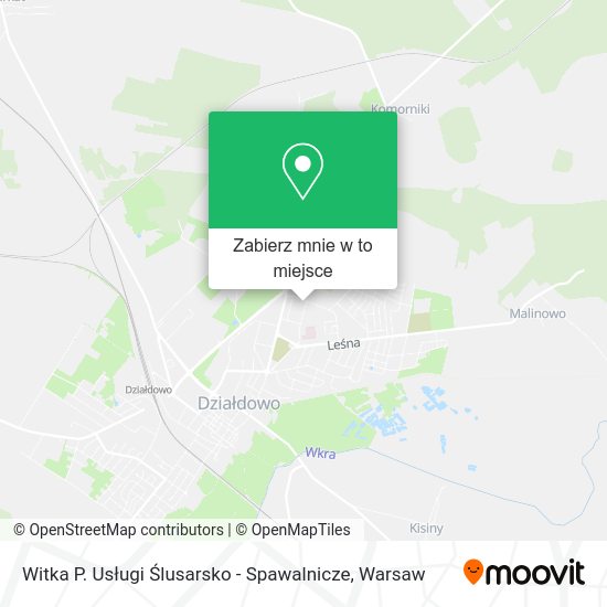 Mapa Witka P. Usługi Ślusarsko - Spawalnicze