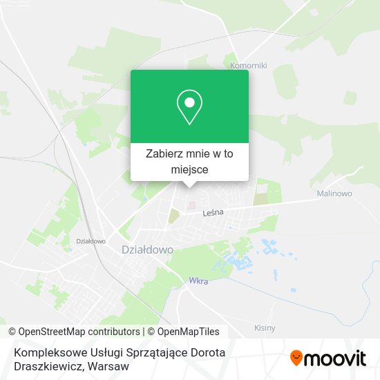 Mapa Kompleksowe Usługi Sprzątające Dorota Draszkiewicz