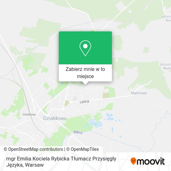 Mapa mgr Emilia Kociela Rybicka Tłumacz Przysięgły Języka