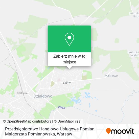 Mapa Przedsiębiorstwo Handlowo-Usługowe Pomian Małgorzata Pomianowska