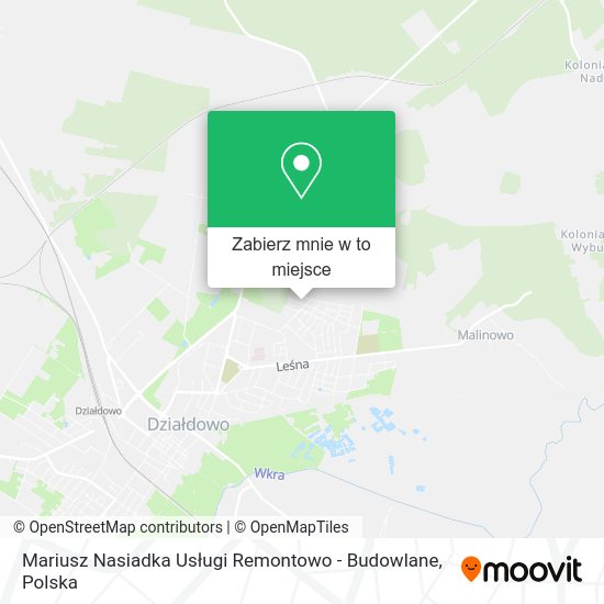 Mapa Mariusz Nasiadka Usługi Remontowo - Budowlane