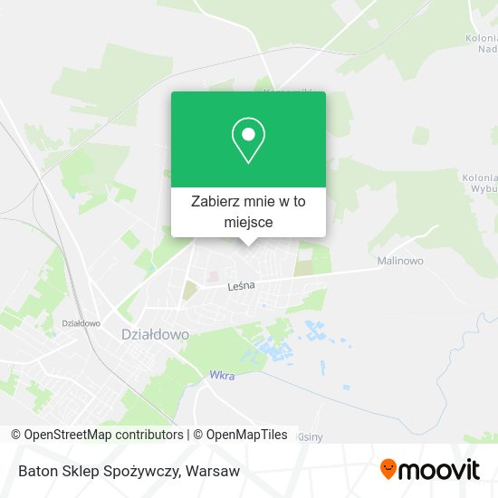 Mapa Baton Sklep Spożywczy