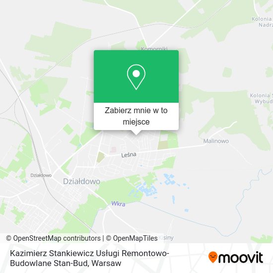 Mapa Kazimierz Stankiewicz Usługi Remontowo-Budowlane Stan-Bud