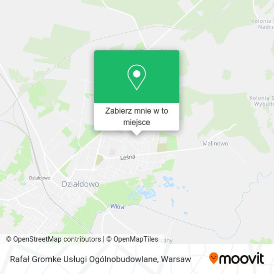 Mapa Rafał Gromke Usługi Ogólnobudowlane