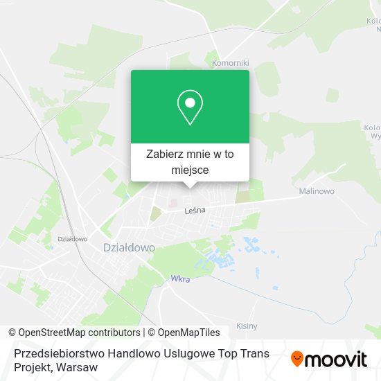 Mapa Przedsiebiorstwo Handlowo Uslugowe Top Trans Projekt