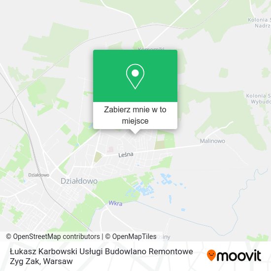 Mapa Łukasz Karbowski Usługi Budowlano Remontowe Zyg Zak