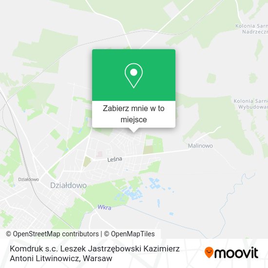 Mapa Komdruk s.c. Leszek Jastrzębowski Kazimierz Antoni Litwinowicz