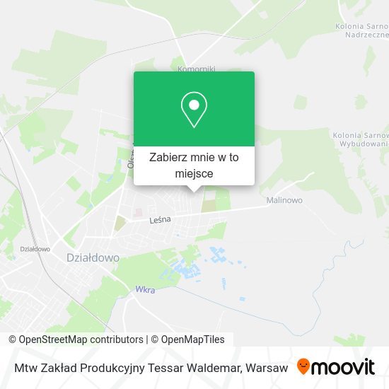 Mapa Mtw Zakład Produkcyjny Tessar Waldemar