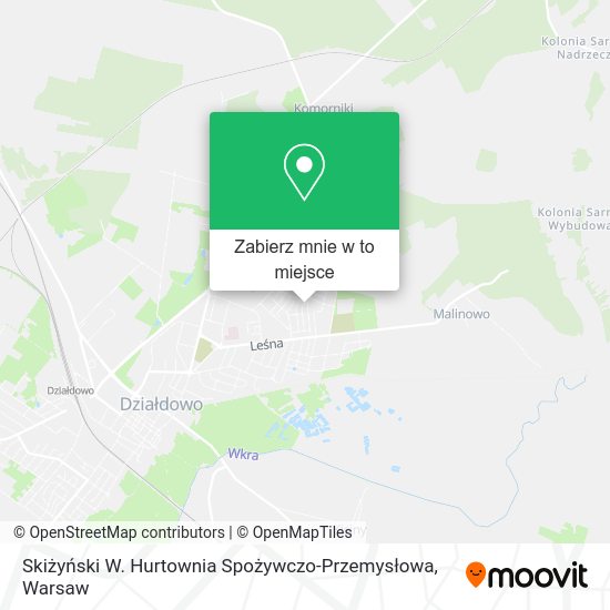 Mapa Skiżyński W. Hurtownia Spożywczo-Przemysłowa