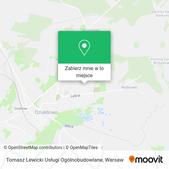 Mapa Tomasz Lewicki Usługi Ogólnobudowlane