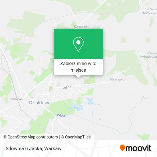 Mapa Siłownia u Jacka