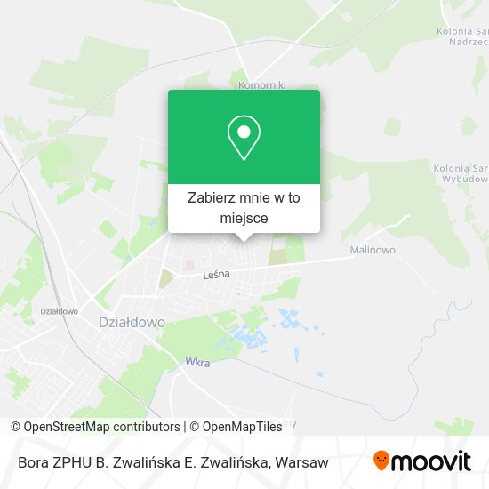 Mapa Bora ZPHU B. Zwalińska E. Zwalińska