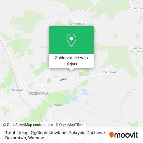 Mapa Total. Usługi Ogólnobudowlane. Pokrycia Dachowe, Dekarstwo