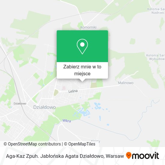 Mapa Aga-Kaz Zpuh. Jabłońska Agata Działdowo