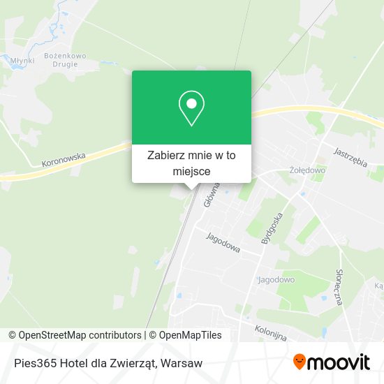 Mapa Pies365 Hotel dla Zwierząt