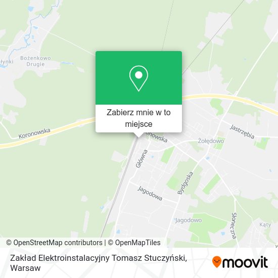 Mapa Zakład Elektroinstalacyjny Tomasz Stuczyński