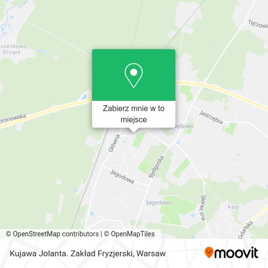 Mapa Kujawa Jolanta. Zakład Fryzjerski