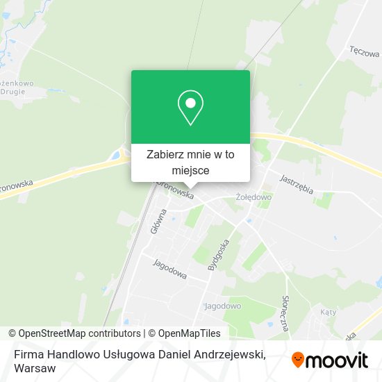 Mapa Firma Handlowo Usługowa Daniel Andrzejewski