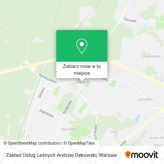 Mapa Zakład Usług Leśnych Andrzej Dekowski