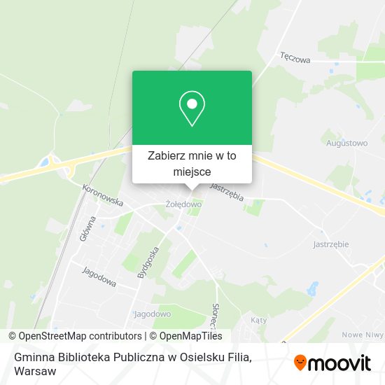 Mapa Gminna Biblioteka Publiczna w Osielsku Filia