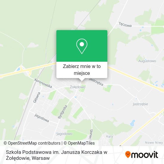 Mapa Szkoła Podstawowa im. Janusza Korczaka w Żołędowie