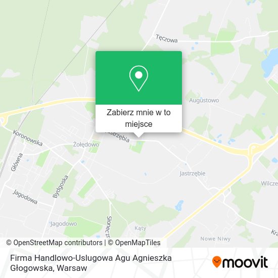 Mapa Firma Handlowo-Uslugowa Agu Agnieszka Głogowska