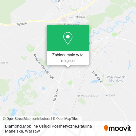 Mapa Diamond.Mobilne Usługi Kosmetyczne.Paulina Manelska