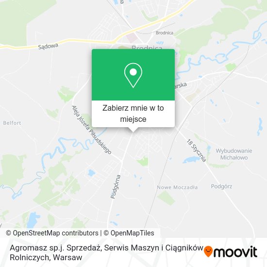 Mapa Agromasz sp.j. Sprzedaż, Serwis Maszyn i Ciągników Rolniczych