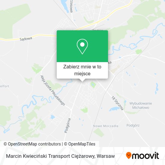 Mapa Marcin Kwieciński Transport Ciężarowy