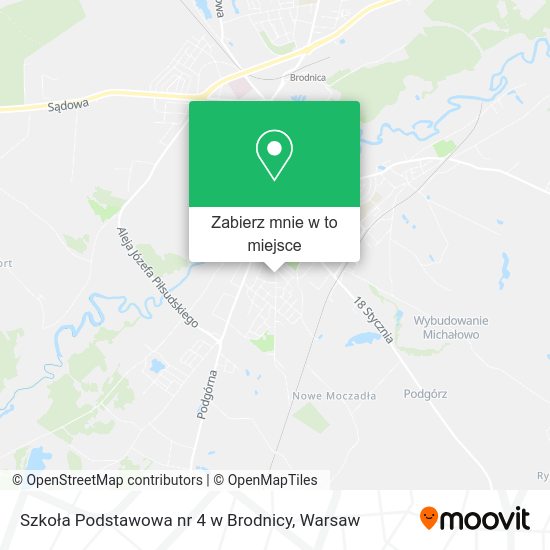 Mapa Szkoła Podstawowa nr 4 w Brodnicy