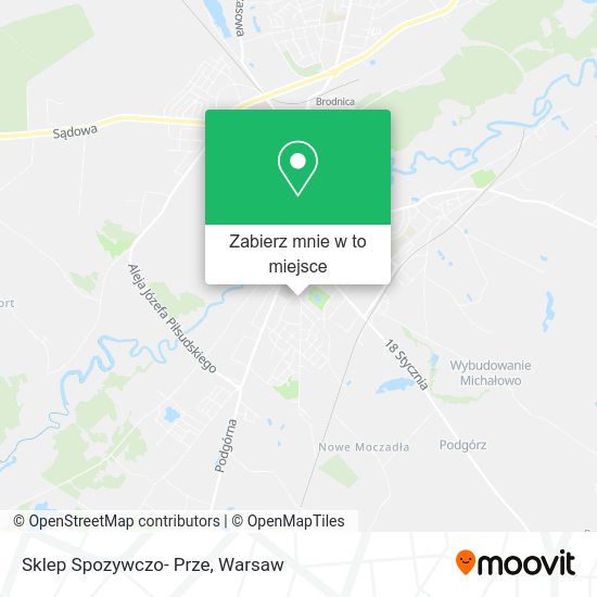 Mapa Sklep Spozywczo- Prze