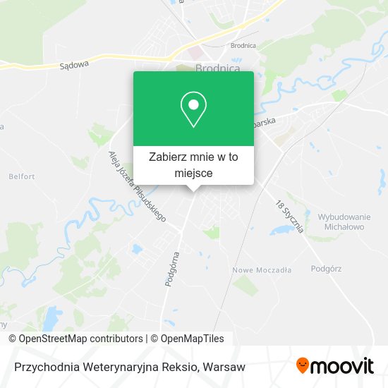 Mapa Przychodnia Weterynaryjna Reksio