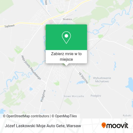 Mapa Józef Laskowski Moje Auto Gete