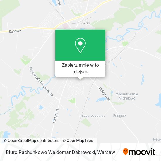 Mapa Biuro Rachunkowe Waldemar Dąbrowski